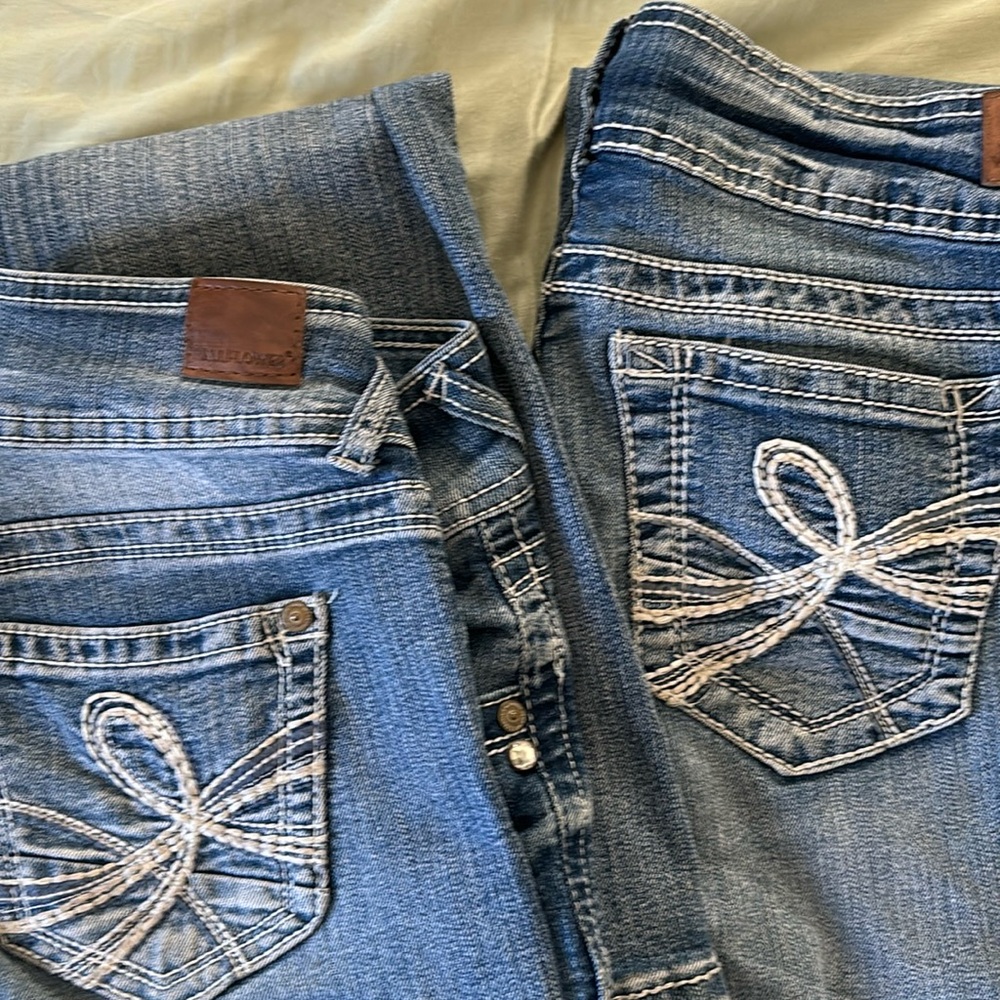 2 pair - Wallflower boot cut jeans - size 5
